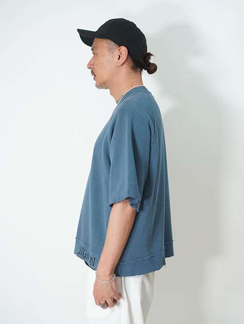 LUCEBER PIGMENT S/S SWEAT - Navy