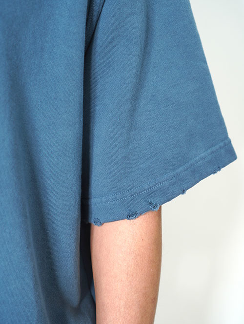 LUCEBER PIGMENT S/S SWEAT - Navy