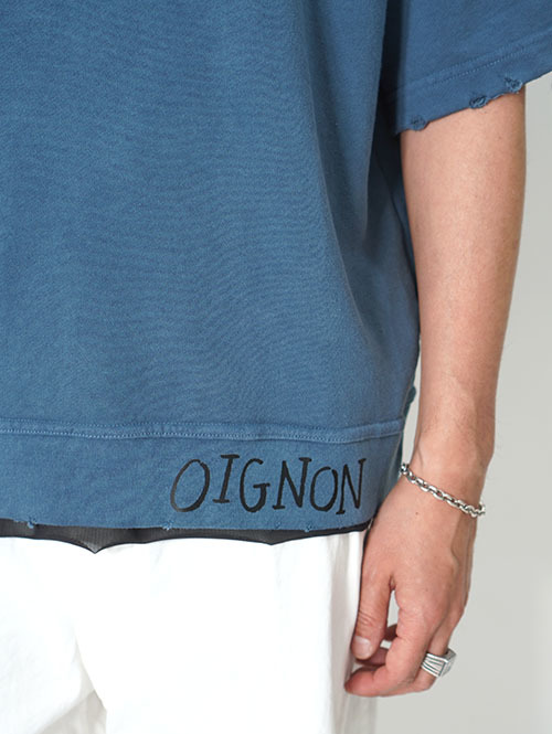 LUCEBER PIGMENT S/S SWEAT - Navy