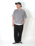 LUCEBER  PIGMENT S/S SWEAT - Charcoal