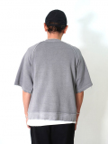 LUCEBER  PIGMENT S/S SWEAT - Charcoal