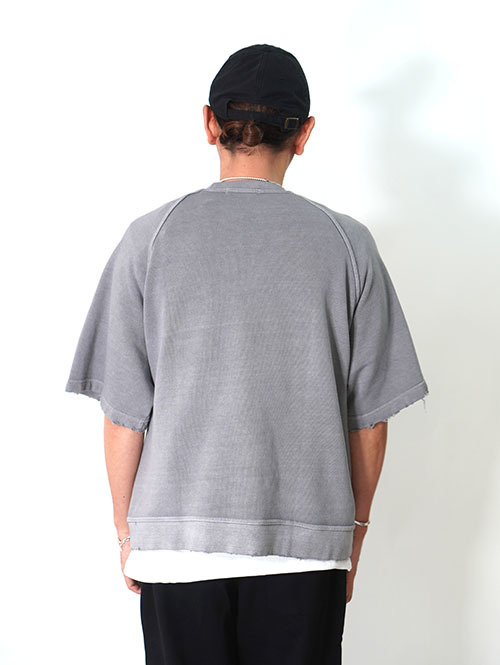 LUCEBER PIGMENT S/S SWEAT - Charcoal
