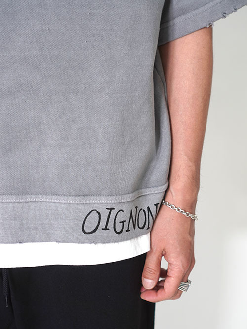 LUCEBER PIGMENT S/S SWEAT - Charcoal