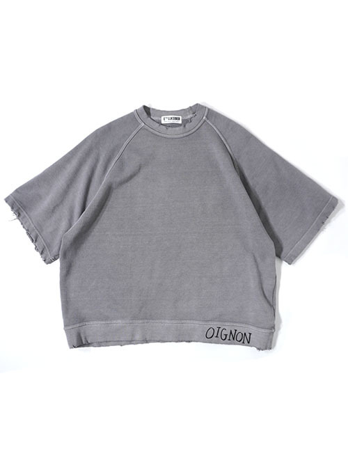 LUCEBER PIGMENT S/S SWEAT - Charcoal
