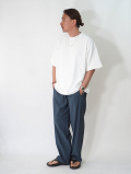 SALUTE HELM  イージーラミー サイドライン ワイドパンツ (65013) - Navy