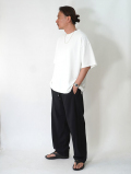 SALUTE HELM  イージーラミー サイドライン ワイドパンツ (65013) - Black