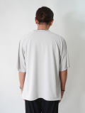 SALUTE HELM  マルーデコットン 20s カノコ スピンドル入り バルーン Tシャツ -Grey 