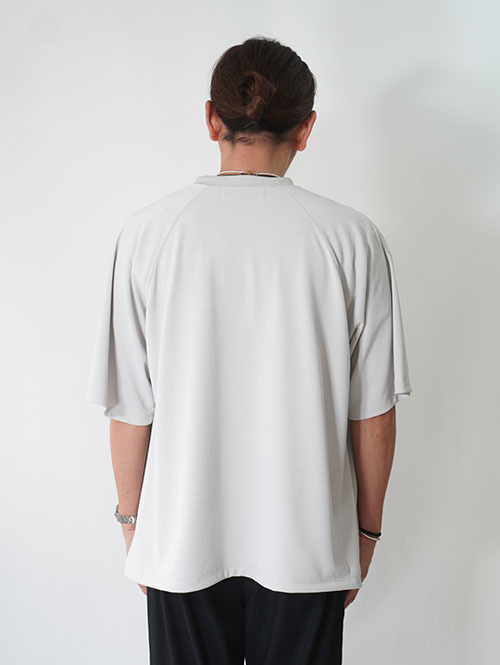 SALUTE HELM マルーデコットン 20s カノコ スピンドル入り バルーン Tシャツ -Grey