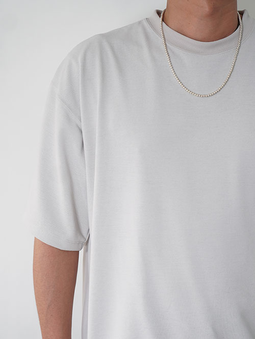 SALUTE HELM マルーデコットン 20s カノコ スピンドル入り バルーン Tシャツ -Grey