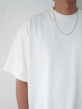 SALUTE HELM  マルーデコットン 20s カノコ スピンドル入り バルーン Tシャツ -White