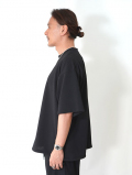 SALUTE HELM  マルーデコットン 20s カノコ スピンドル入り バルーン Tシャツ -Grey 