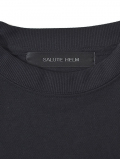 SALUTE HELM  マルーデコットン 20s カノコ スピンドル入り バルーン Tシャツ -Grey 