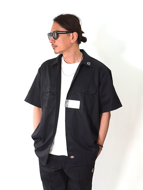 HTC Dickies Short Sleeve Work Shirt #Flower Stone