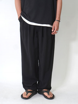 FANTASTICDAYS  GATHER PANT - Black