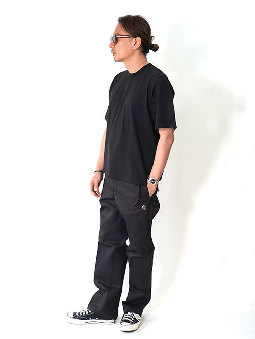 LOS ANGELES APPAREL カスタム 6.5oz ヘビーウエイト Tシャツ - Black