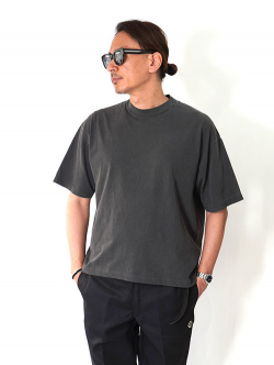 LOS ANGELES APPAREL カスタム　6.5oz ヘビーウエイト Tシャツ - Vintage Black