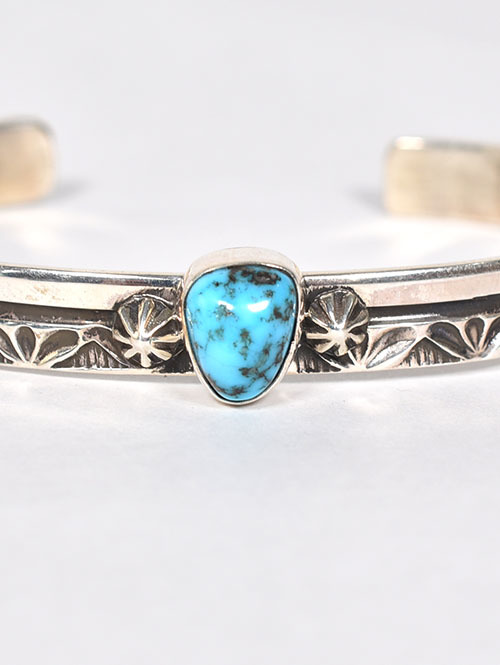 Navajo Henry Mariano Hand Made  Turquoise Bangle 