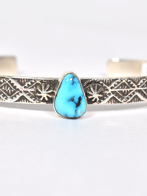 Navajo Henry Mariano Hand Made Turquoise Bangle