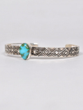 Navajo Henry Mariano Hand Made  Turquoise Bangle 