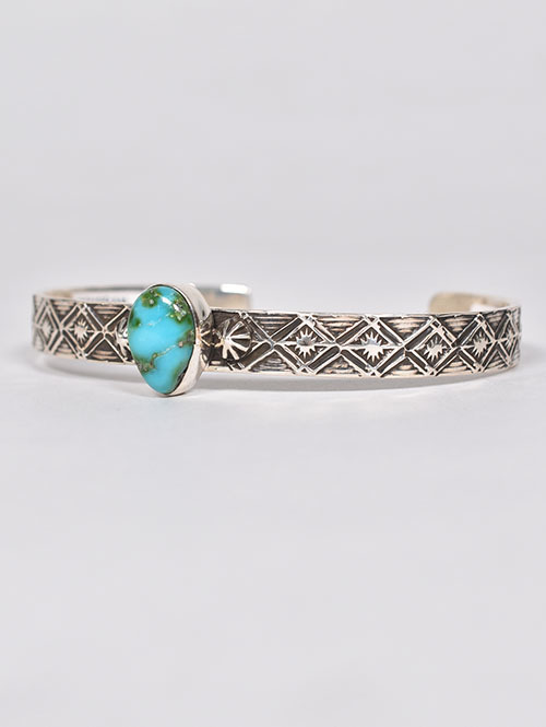 Navajo Henry Mariano Hand Made Turquoise Bangle