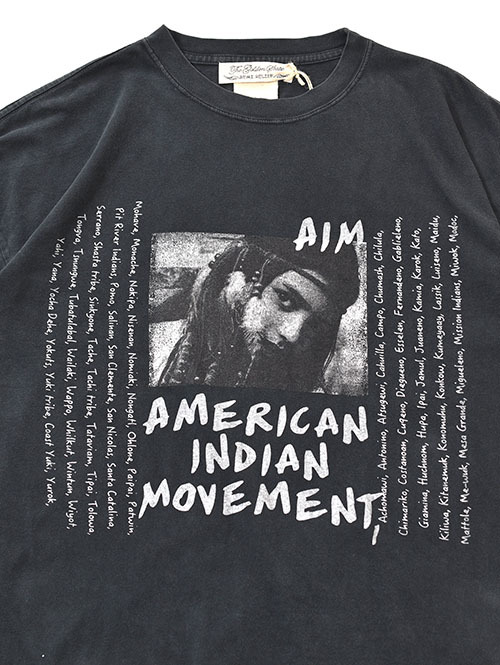 REMI RELIEF AMERICAN INDIAN MOVEMENT Tシャツ - Black