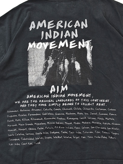 REMI RELIEF AMERICAN INDIAN MOVEMENT Tシャツ - Black