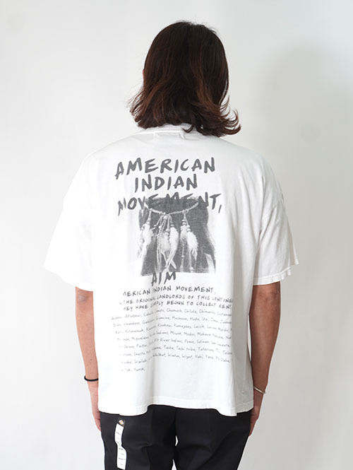 REMI RELIEF AMERICAN INDIAN MOVEMENT Tシャツ - White