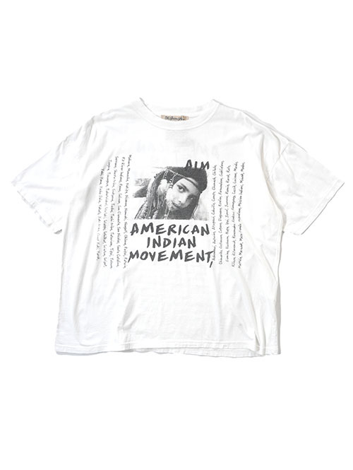 REMI RELIEF AMERICAN INDIAN MOVEMENT Tシャツ - White