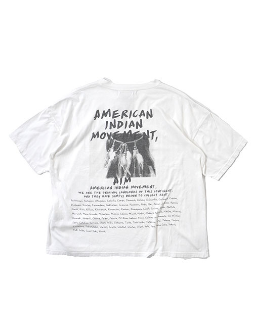 REMI RELIEF AMERICAN INDIAN MOVEMENT Tシャツ - White