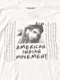 REMI RELIEF　AMERICAN INDIAN MOVEMENT　Tシャツ - White