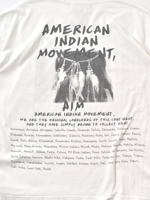 REMI RELIEF AMERICAN INDIAN MOVEMENT Tシャツ - White