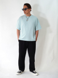 W.A.T.C STUDIO  Oversized boxy Tee - Cold Blue