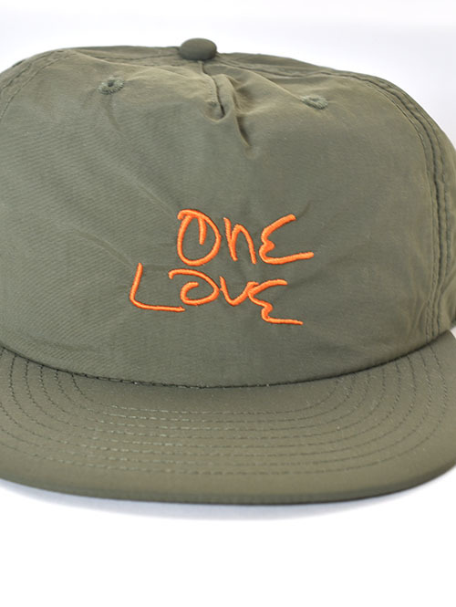 RAP ATTACK  "One Love" Embroidery Cap - A.Green