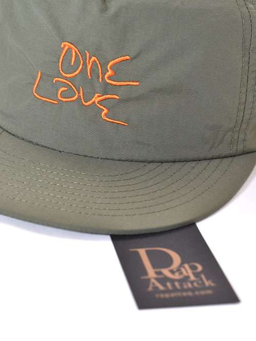 RAP ATTACK  "One Love" Embroidery Cap - A.Green