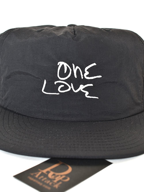 RAP ATTACK  "One Love" Embroidery Cap - Black