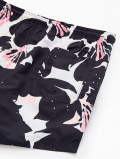 Pacsun  Black Floral Eco 4.5" Swim Trunks