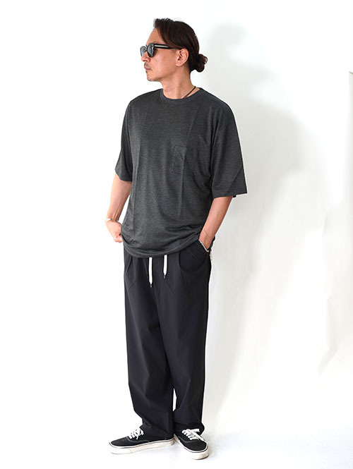 SALUTE HELM スピンドル入り ワンタックパンツ (65018)