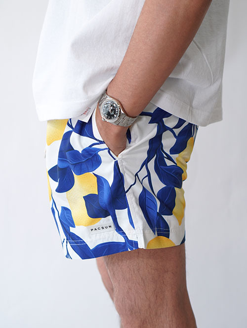 Pacsun Lemons Eco 4.5" Swim Trunks