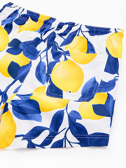 Pacsun Lemons Eco 4.5" Swim Trunks