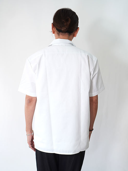 HTC Dickies Short Sleeve Work Shirt #Flower Stone White