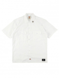 HTC Dickies  Short Sleeve Work Shirt  #Flower Stone White