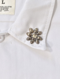 HTC Dickies  Short Sleeve Work Shirt  #Flower Stone White