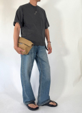 LOS ANGELES APPAREL カスタム　6.5oz ヘビーウエイト Tシャツ - Vintage Black