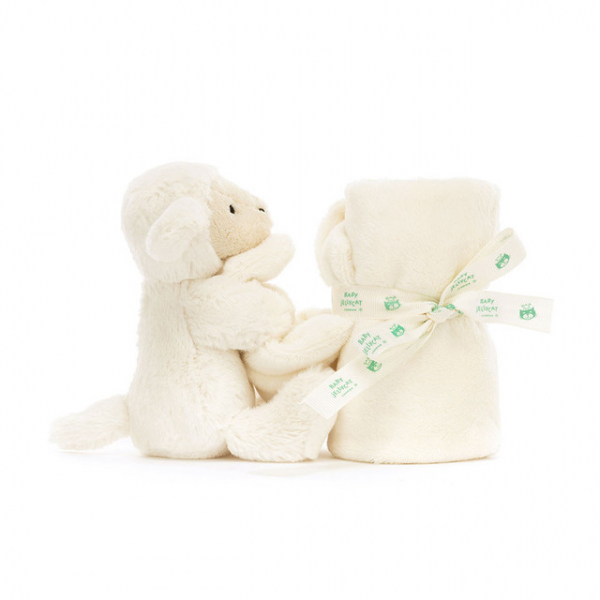 Jellycat  ジェリーキャット　Bashful Lamb Soother  ヒツジ　羊　ひつじの縫いぐるみ　毛布付き 