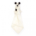 Jellycat ジェリーキャット　Bashful Black & Cream Puppy Soother　犬　いぬ　布付き　スーザー　ブランケット付き　縫いぐるみ　STH4BCP