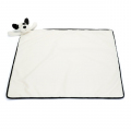 Jellycat ジェリーキャット　Bashful Black & Cream Puppy Blankie　バシュフル　ブラックアンドクリーム　パピー　ブランキー　白黒　犬　縫いぐるみ　おむつ替え　ベビー毛布　ブランケット　BLNK4BCP