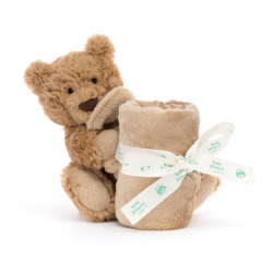 Jellycat ジェリーキャット Bartholomew Bear Soother  く​ま ベアー ぬいぐる​み ブランケット Bartholomew Bear Soother  クマ　くま　毛布付き　　 スーザー ジェリーキャット ベビー　ブランケット付き　くまのぬいぐるみ　STH4BAR