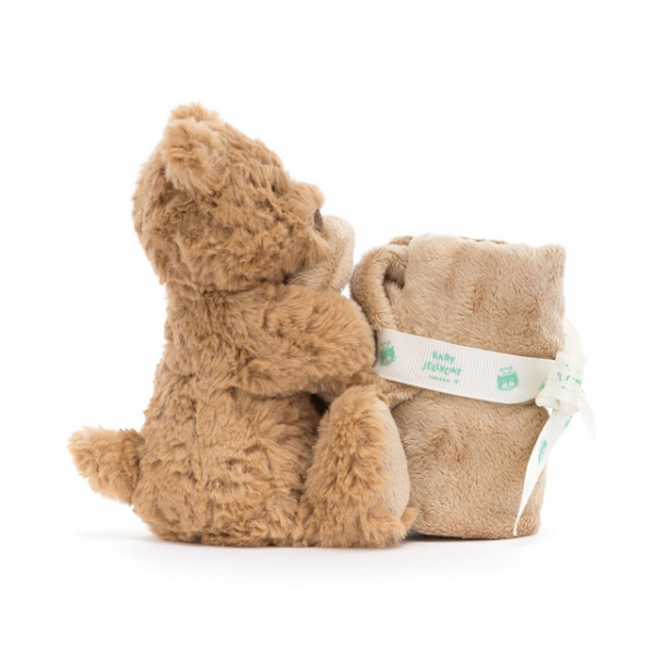 Jellycat ジェリーキャット Bartholomew Bear Soother くま ベアー ぬいぐるみ ブランケット Bartholomew Bear Soother クマ くま 毛布付き スーザー ジェリーキャット ベビー ブランケット付き くまのぬいぐるみ STH4BAR
