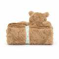 Jellycat ジェリーキャット　Bartholomew Bear Blankie　ぬいぐるみ付き　ブランケット　毛布付き くまのぬいぐるみ  クマ　縫いぐるみ