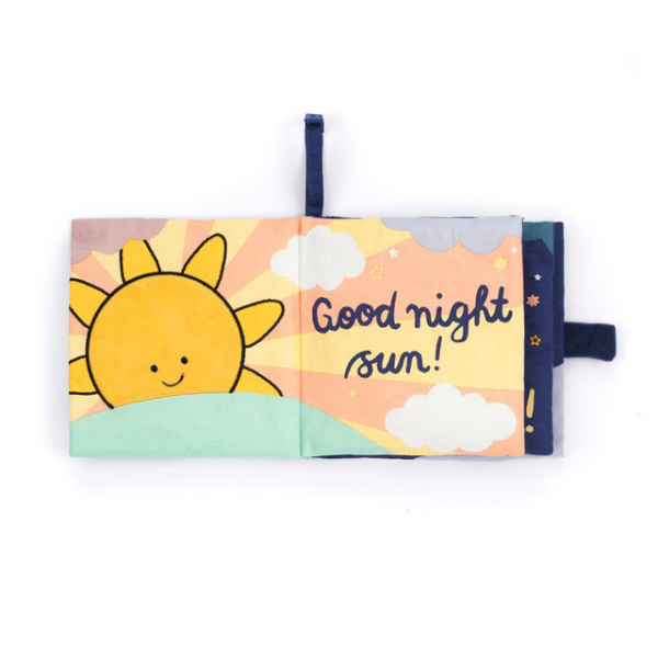 Jellycat ジェリーキャット 【Hello Moon Fabric Book 】 ベビーブック 布製 本 ぬのの本 布 絵本 英語の本